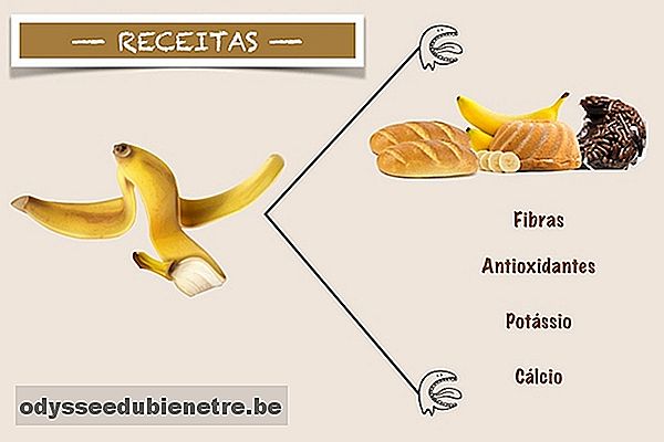 Benefícios de receitas com casca de banana