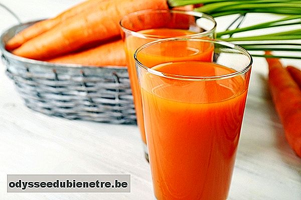 Suco de cenoura e couve-flor para manter o equilíbrio hormonal