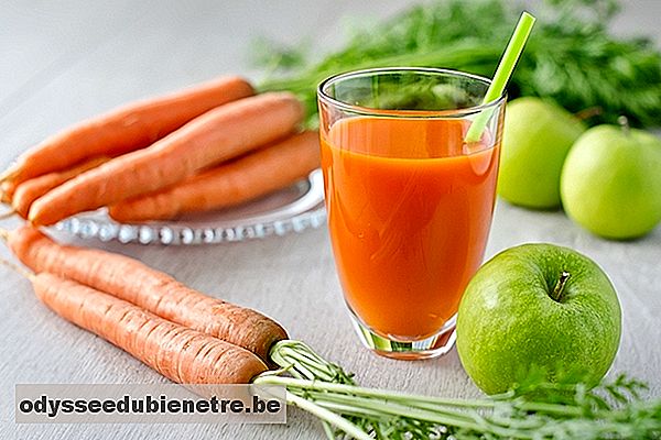 Suco de cenoura para fortalecer o sistema imunológico