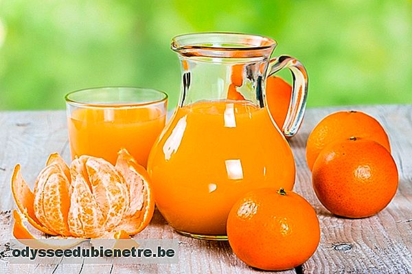 Suco de tangerina para dar mais energia