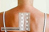 Teste de alergia nas costas