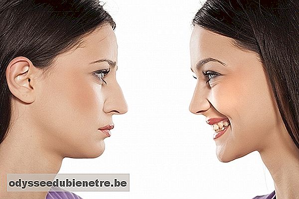 Antes e depois do nariz