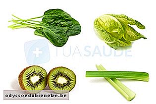 Exemplos de alimentos verdes