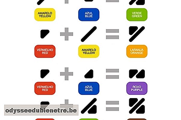 Símbolos de diferentes cores