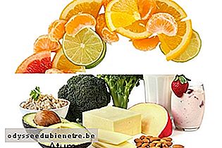 Alimentos ricos em vitamina C e cálcio