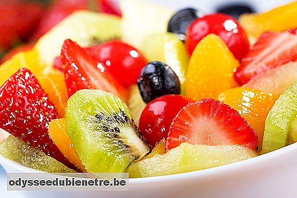 Salada de fruta light para emagrecer